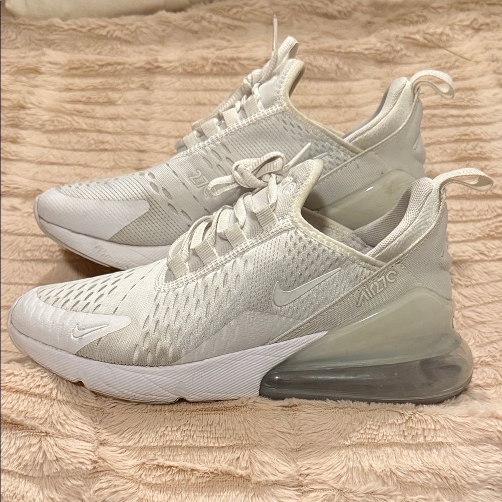 Nike Women's Air Max 270 Cream Sneakers